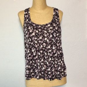 Sugar Rain Floral Tank Top, Size M